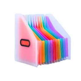 Vertical Document Organizer Folder Colored Tabs Pockets A4 Vertical Document Organizer Folder Colored Tabs Pockets A4