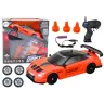 Remote Controlled R/C Sports Car 1:24 Orange Interchangeable Wheels