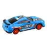 Remote Controlled R/C Sports Car 1:24 Blue Interchangeable Wheels