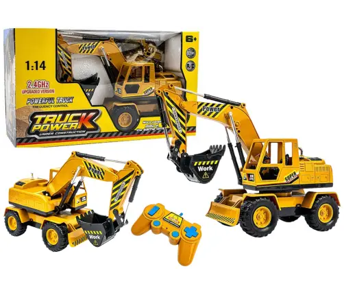 Radiovadāmā mašīna ekskavators-buldozers 2in1