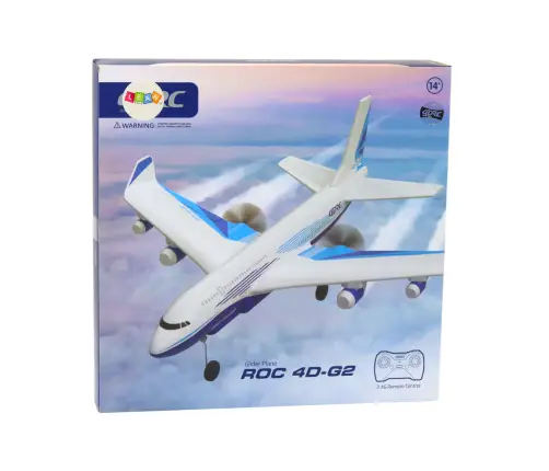 Remote Controlled Airplane R/C 4D-G2 Lights White