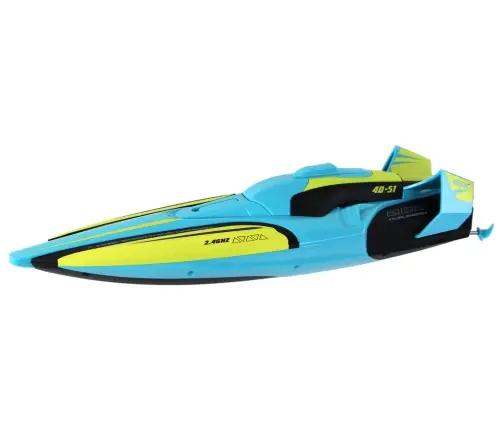 RC Water Boat 2.4G Yellow-Turquoise Waterproof Remote Control RC Water Boat 2.4G Yellow-Turquoise Waterproof Remote Control