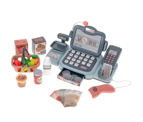 Set of Cash Register Groceries Scanner Basket 24 El