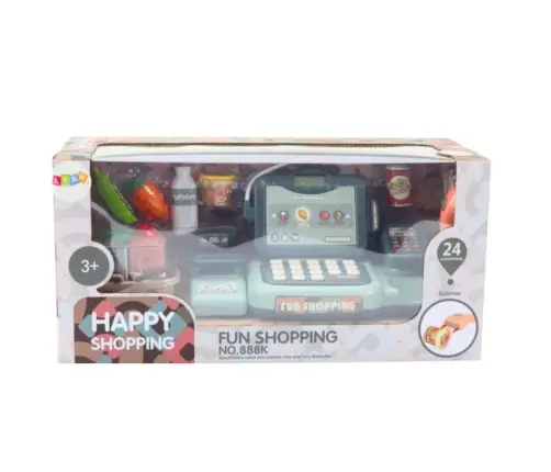 Set of Cash Register Groceries Scanner Basket 24 El