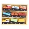 Wooden Trains Locomotives Magnet Set 12 Pcs