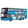 Double-decker Tour Bus 1:42 Metal Lights Blue