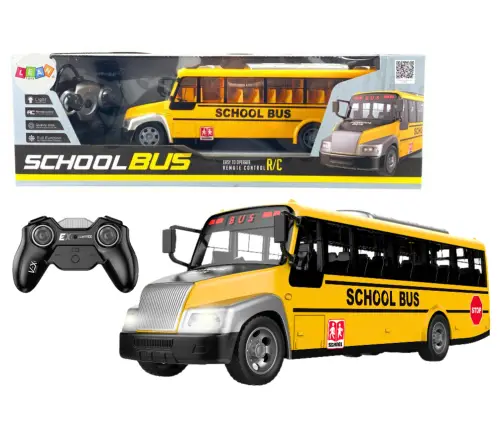 Radiovadāms autobuss ar pulti School Bus Yellow