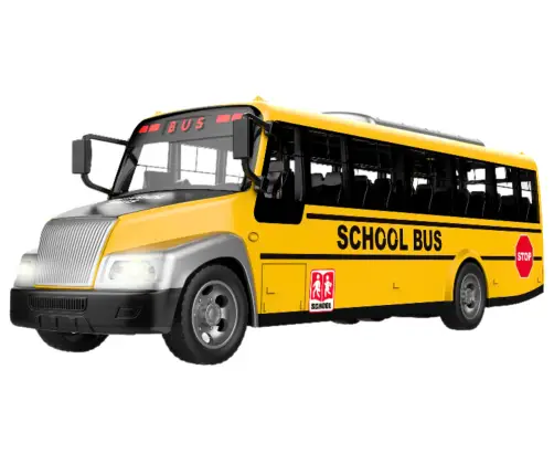 Radiovadāms autobuss ar pulti School Bus Yellow