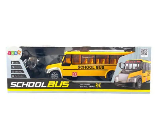 Radiovadāms autobuss ar pulti School Bus Yellow