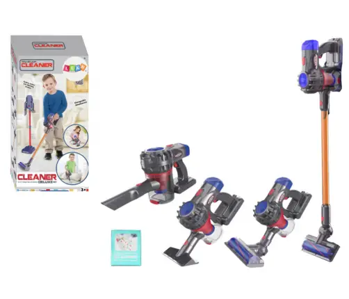 Upright Toy Vacuum Cleaner Lights Sounds Black