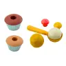 Sand Set Ice Cream Wafers Cupcakes Spoon 13 El