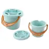Sand Bucket Set Shovel Rake Strainer Moulds Pastel Sand Bucket Set Shovel Rake Strainer Moulds Pastel