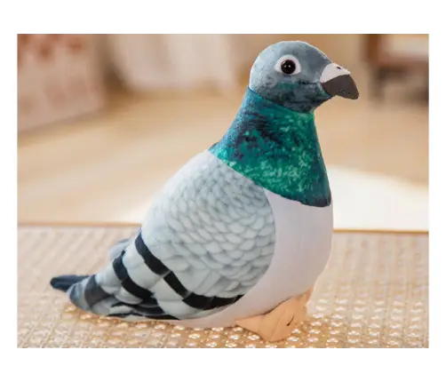 Plush Gray Crested Pigeon Mascot 20cm