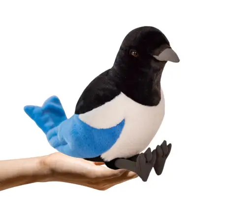 Plīša žagata – zila, 30 cm