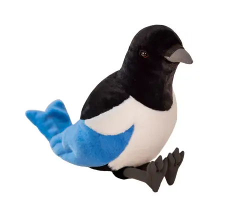 Plīša žagata – zila, 30 cm