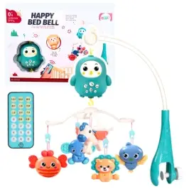 Crib Carousel with Remote Control Lullabies Sounds Blue Crib Carousel with Remote Control Lullabies Sounds Blue