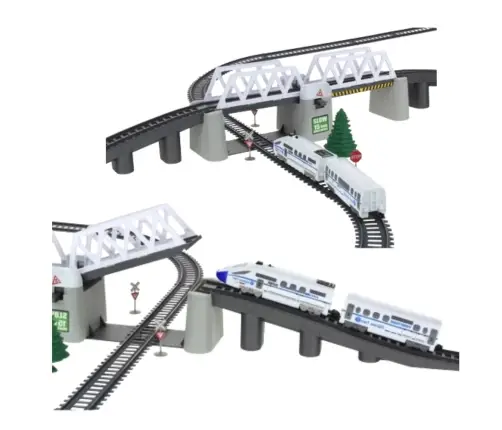 Electric Train Set Train Tracks Drawbridge 366cm