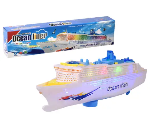 Passenger Cruise Ship Driving Lights Sounds