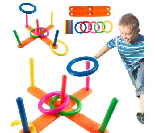 Skill Game Throwing a Hoop at the Target Colorful