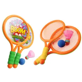 Badminton Rackets Kids Dinosaurs Orange Green