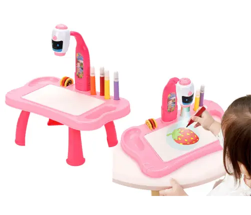 Mini Projector Robot Table 2in1 Accessories Pink