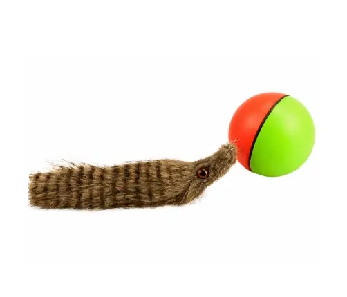 Ball with Fluffy Ferret Tail Interactive Bath Toy