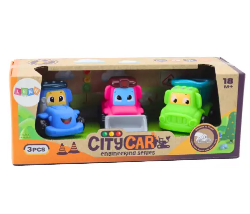 Set of Agricultural Vehicles for Toddlers Rubber Soft