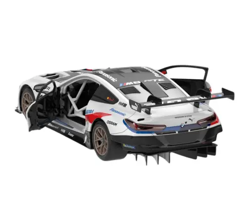 Radiovadāmā mašīna konstruktors ar pulti BMW M8 GTE White, 66 gab.