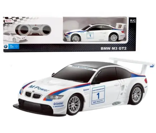 RC Sports Car 1:24 Remote Controlled BMW M3 GT2 White