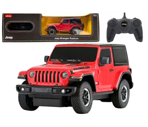 Car R/C 1:24 Remote Controlled JEEP Wrangler JL Rubicon Red