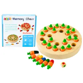 Family Memory Game Carrots Wooden
