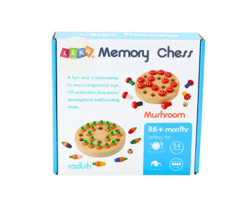 Family Memory Game Carrots Wooden
