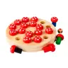 Family Memory Game Toadstools Wooden