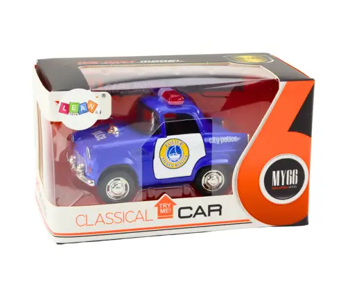 Classic Police Car 1:38 Drive Lights Sounds Blue