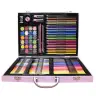 Art Set in a Suitcase with a Unicorn Pink 128 EL