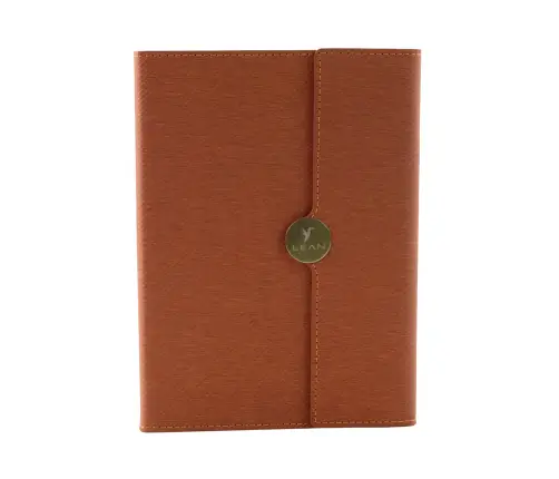 Biroja piezīmju grāmata ar magnētisko vāku, A5 Brown