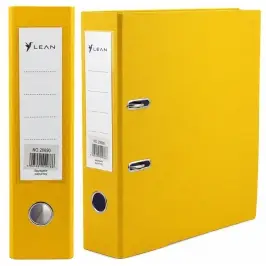 A4 Document Binder/75mm Lever Mechanism Yellow