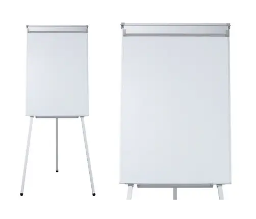 Magnetic Flipchart Board on a Tripod White 70x100cm