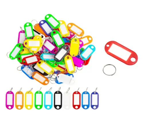 Keychains Pack of 100 Pieces MIX Colors