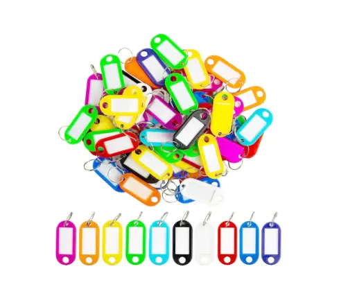 Keychains Pack of 100 Pieces MIX Colors
