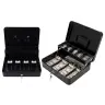 Cash Box for Banknotes, Coins, Key, Metal, Black