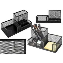 Office Supplies Organizer Container Metal Black