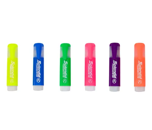 Highlighter Pen Set Pastel Colors 6pcs.
