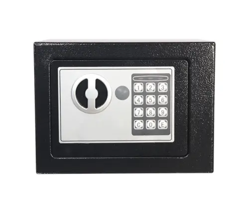Electronic Safe Code Locker Steel Black