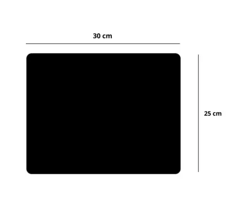 Anti-Slip Mouse Pad Black 30x25cm