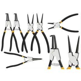 Set of Circlip Pliers Bent Straight 4pcs. Set of Circlip Pliers Bent Straight 4pcs.