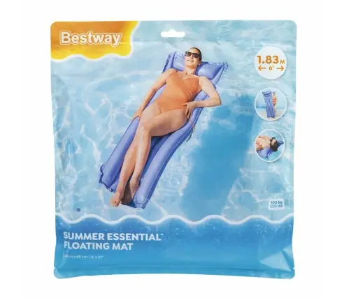Inflatable Swimming Mattress Blue Bestway 44007