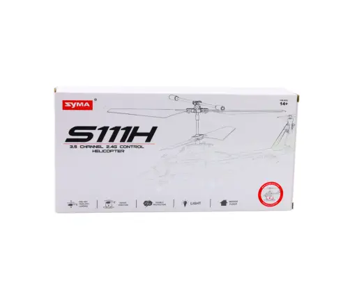 Radiovadāms helikopters Gyroscope Syma S111H Red