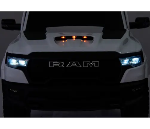 Vienvietīgs elektromobilis ZB618 Dodge Ram White