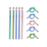 Flexible Pencil with Eraser Soft Bendable 5 Pieces 30cm
